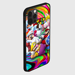 Чехол для iPhone 12 Pro Max Super Mario - Gaming aesthetics - Collage, цвет: 3D-черный — фото 2