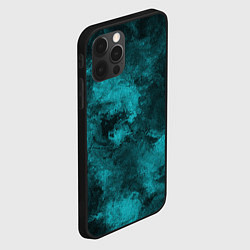Чехол для iPhone 12 Pro Max Малахитовая абстракция, цвет: 3D-черный — фото 2