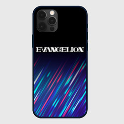 Чехол для iPhone 12 Pro Max Evangelion stream, цвет: 3D-черный