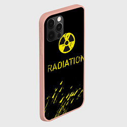 Чехол для iPhone 12 Pro Max Radiation - радиационная опасность, цвет: 3D-светло-розовый — фото 2