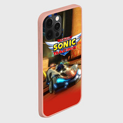 Чехол для iPhone 12 Pro Max Team Sonic racing - hedgehog - video game, цвет: 3D-светло-розовый — фото 2