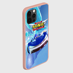 Чехол для iPhone 12 Pro Max Team Sonic racing - hedgehog - speed, цвет: 3D-светло-розовый — фото 2