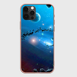 Чехол для iPhone 12 Pro Max Бесконечное космическое пространство - Nasa, цвет: 3D-светло-розовый