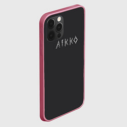 Чехол для iPhone 12 Pro Max Aikko надпись, цвет: 3D-малиновый — фото 2
