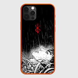Чехол для iPhone 12 Pro Max Гаст под дождем - берсерк, цвет: 3D-красный