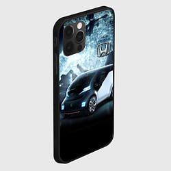 Чехол для iPhone 12 Pro Max Honda concept on the background of a neon world ma, цвет: 3D-черный — фото 2