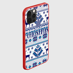 Чехол для iPhone 12 Pro Max Happy new year, merry christmas, цвет: 3D-красный — фото 2