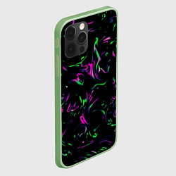 Чехол для iPhone 12 Pro Max Токсичные кляксы, цвет: 3D-салатовый — фото 2