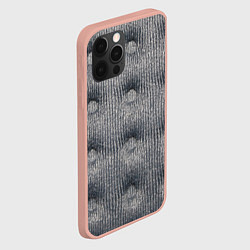 Чехол для iPhone 12 Pro Max Мебельная обивка - текстура, цвет: 3D-светло-розовый — фото 2