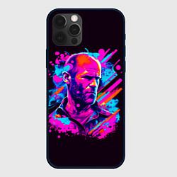 Чехол для iPhone 12 Pro Max Jason Statham - pop art, цвет: 3D-черный