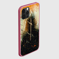 Чехол для iPhone 12 Pro Max Туман, тени и краски, цвет: 3D-малиновый — фото 2