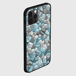 Чехол для iPhone 12 Pro Max Мозаика из цветных камней, цвет: 3D-черный — фото 2