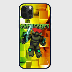 Чехол для iPhone 12 Pro Max Minecraft - Мастер Чиф, цвет: 3D-черный