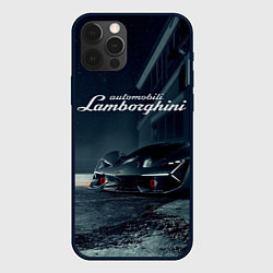 Чехол для iPhone 12 Pro Max Lamborghini - power - Italy, цвет: 3D-черный