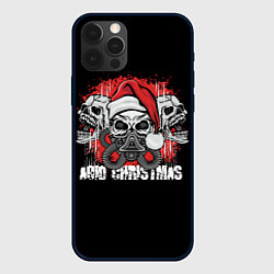 Чехол для iPhone 12 Pro Max Кислотное Рождество, цвет: 3D-черный