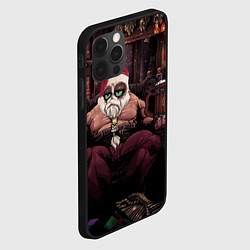 Чехол для iPhone 12 Pro Max Плохой Санта Кот, цвет: 3D-черный — фото 2