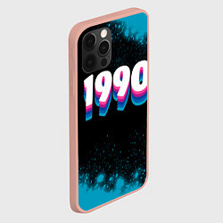 Чехол для iPhone 12 Pro Max Made in 1990: vintage art, цвет: 3D-светло-розовый — фото 2