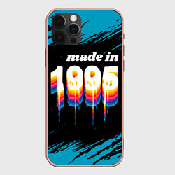 Чехол для iPhone 12 Pro Max Made in 1995: liquid art, цвет: 3D-светло-розовый