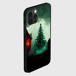 Чехол для iPhone 12 Pro Max Тёмное рождество, цвет: 3D-черный — фото 2
