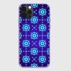 Чехол для iPhone 12 Pro Max Звёздный паттерн, цвет: 3D-сиреневый