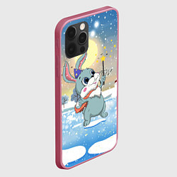 Чехол для iPhone 12 Pro Max Зайка с волшебной палочкой, цвет: 3D-малиновый — фото 2