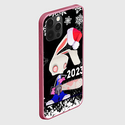 Чехол для iPhone 12 Pro Max Еще слишком рано спать ложиться, цвет: 3D-малиновый — фото 2