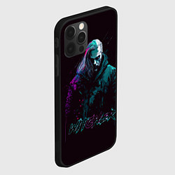 Чехол для iPhone 12 Pro Max Ведьмак в неоновом стиле, цвет: 3D-черный — фото 2