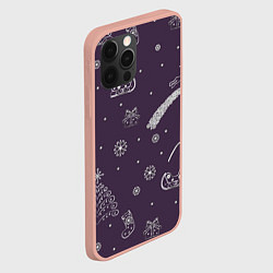 Чехол для iPhone 12 Pro Max Сиреневое настроение, цвет: 3D-светло-розовый — фото 2