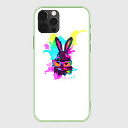 Чехол для iPhone 12 Pro Max Rabbit casuall, цвет: 3D-салатовый