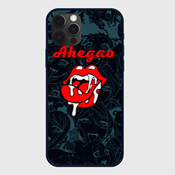 Чехол для iPhone 12 Pro Max Ахегао рот -ahegao lips, цвет: 3D-черный