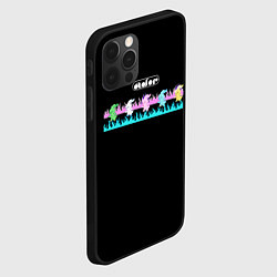 Чехол для iPhone 12 Pro Max NewJeans logo bunnies Minji Hanni Danielle Haerin, цвет: 3D-черный — фото 2