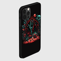 Чехол для iPhone 12 Pro Max Рука зомби из могилы, цвет: 3D-черный — фото 2