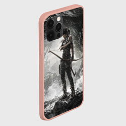 Чехол для iPhone 12 Pro Max Лара Крофт, цвет: 3D-светло-розовый — фото 2