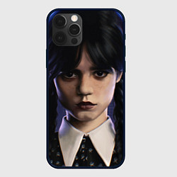 Чехол для iPhone 12 Pro Max Уэнсдэй - дочь Аддамсов, цвет: 3D-черный