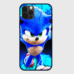 Чехол для iPhone 12 Pro Max Sonic неоновый дым, цвет: 3D-черный