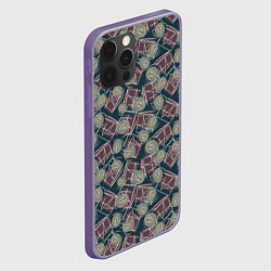 Чехол для iPhone 12 Pro Max Стильный геометрический дизайн под брендовые вещи, цвет: 3D-серый — фото 2