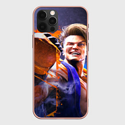 Чехол для iPhone 12 Pro Max Street Fighter VI, цвет: 3D-светло-розовый