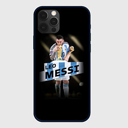 Чехол для iPhone 12 Pro Max Лео Месси чемпион Мира, цвет: 3D-черный