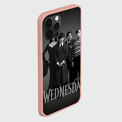 Чехол для iPhone 12 Pro Max Портрет семейки Аддамс, цвет: 3D-светло-розовый — фото 2
