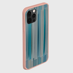 Чехол для iPhone 12 Pro Max Абстрактные геометрические пластины с оттенками си, цвет: 3D-светло-розовый — фото 2