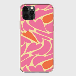 Чехол iPhone 12 Pro Max Пластичные сердца