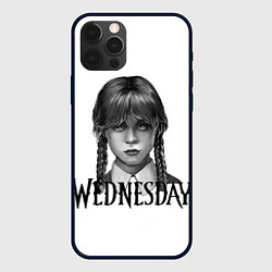 Чехол для iPhone 12 Pro Max Уэнсдэй Аддамс - Wednesday, цвет: 3D-черный