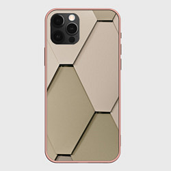 Чехол для iPhone 12 Pro Max Зеленая плитка, цвет: 3D-светло-розовый