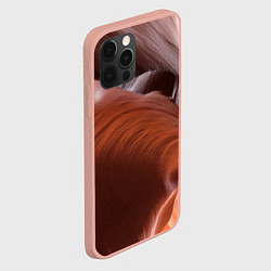 Чехол для iPhone 12 Pro Max Изогнутые натуральные стены цвета, цвет: 3D-светло-розовый — фото 2