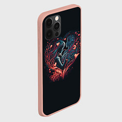 Чехол для iPhone 12 Pro Max Возлюбленные навсегда, цвет: 3D-светло-розовый — фото 2