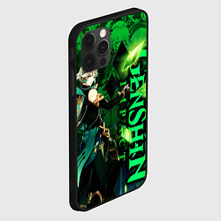 Чехол для iPhone 12 Pro Max Аль-Хайтам - genshin impact, цвет: 3D-черный — фото 2