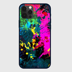 Чехол для iPhone 12 Pro Max Всплеск эмоций, цвет: 3D-черный