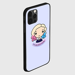 Чехол для iPhone 12 Pro Max Энид - оборотень в форме на сиреневом фоне, цвет: 3D-черный — фото 2