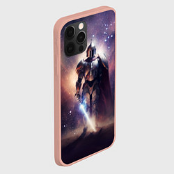 Чехол для iPhone 12 Pro Max Космический рыцарь, цвет: 3D-светло-розовый — фото 2
