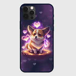Чехол для iPhone 12 Pro Max Любимый корги, цвет: 3D-черный